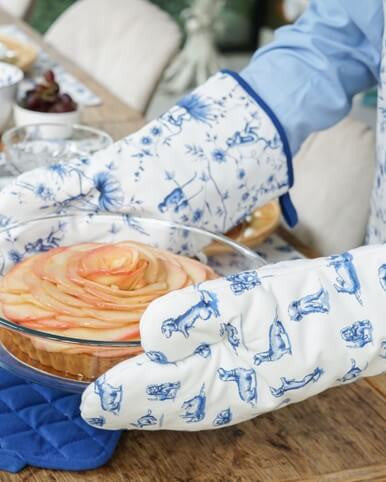 Ovenwant Teckel Nhaan in gebruik in de keuken