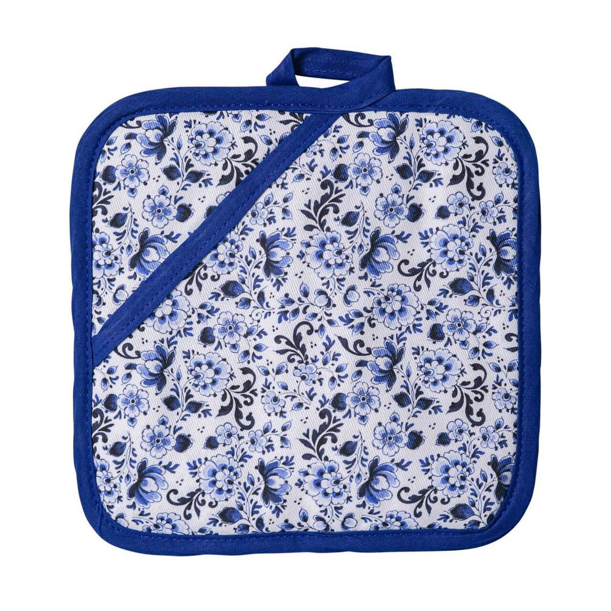 Pannenlap Delfts Blauw Bloemen van Heinen Delfts Blauw Hoofdafbeelding