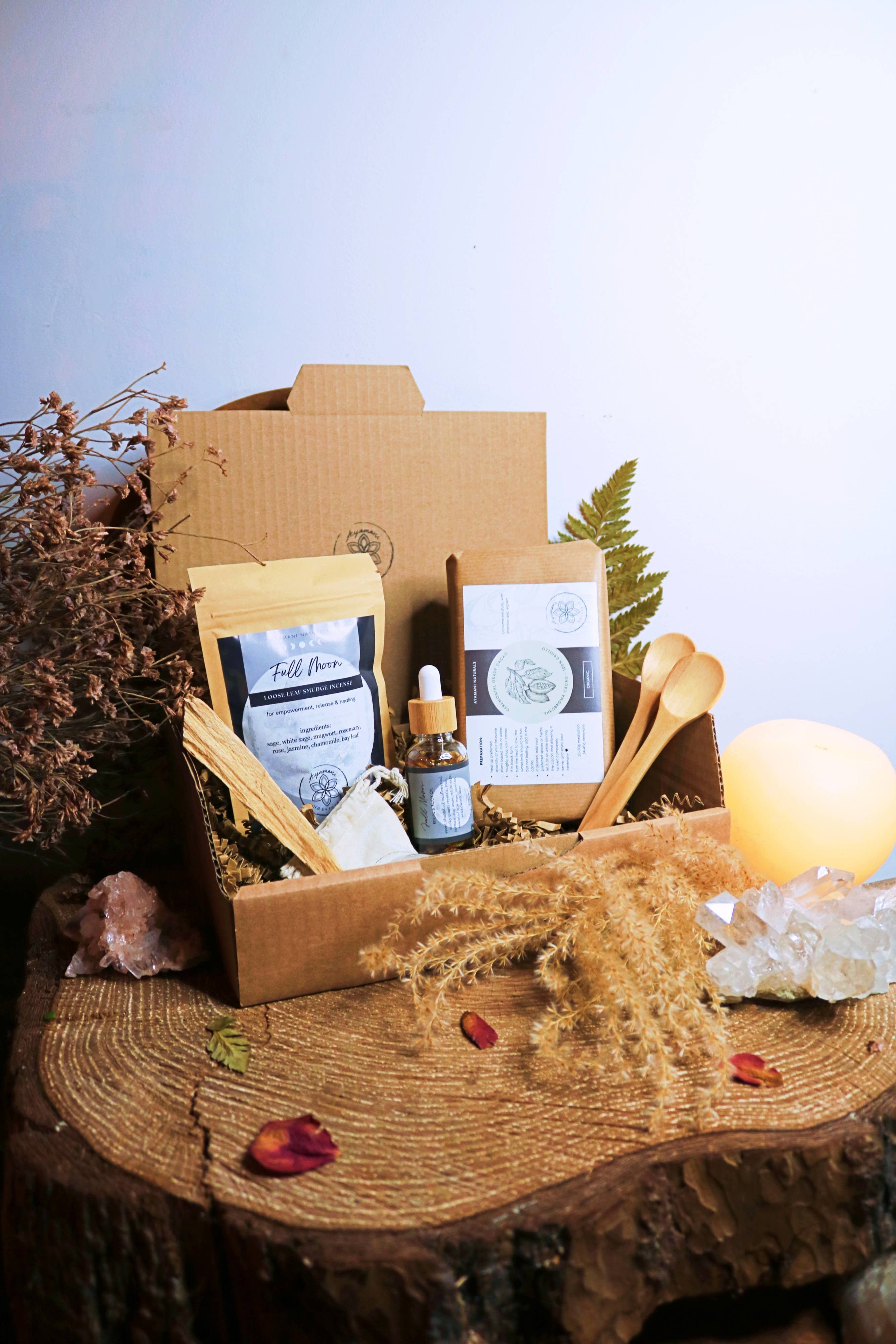 Cacao ceremonie cadeauset volle maan Hoofdafbeelding