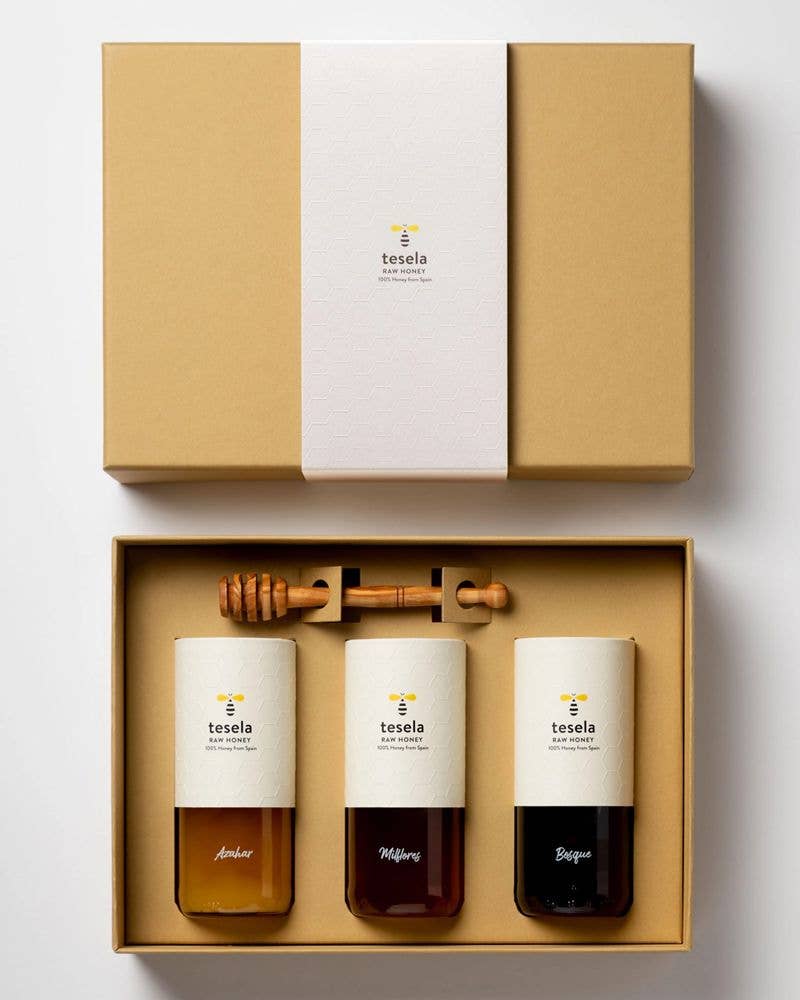 Cadeauset rauwe bijenhoning