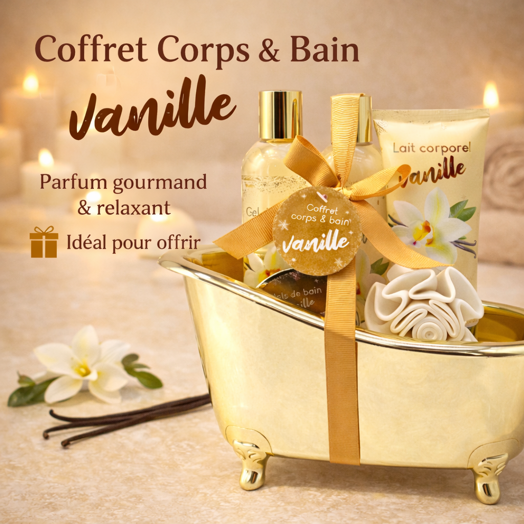 Vanille Badset Gouden Badkuipje French Tendance