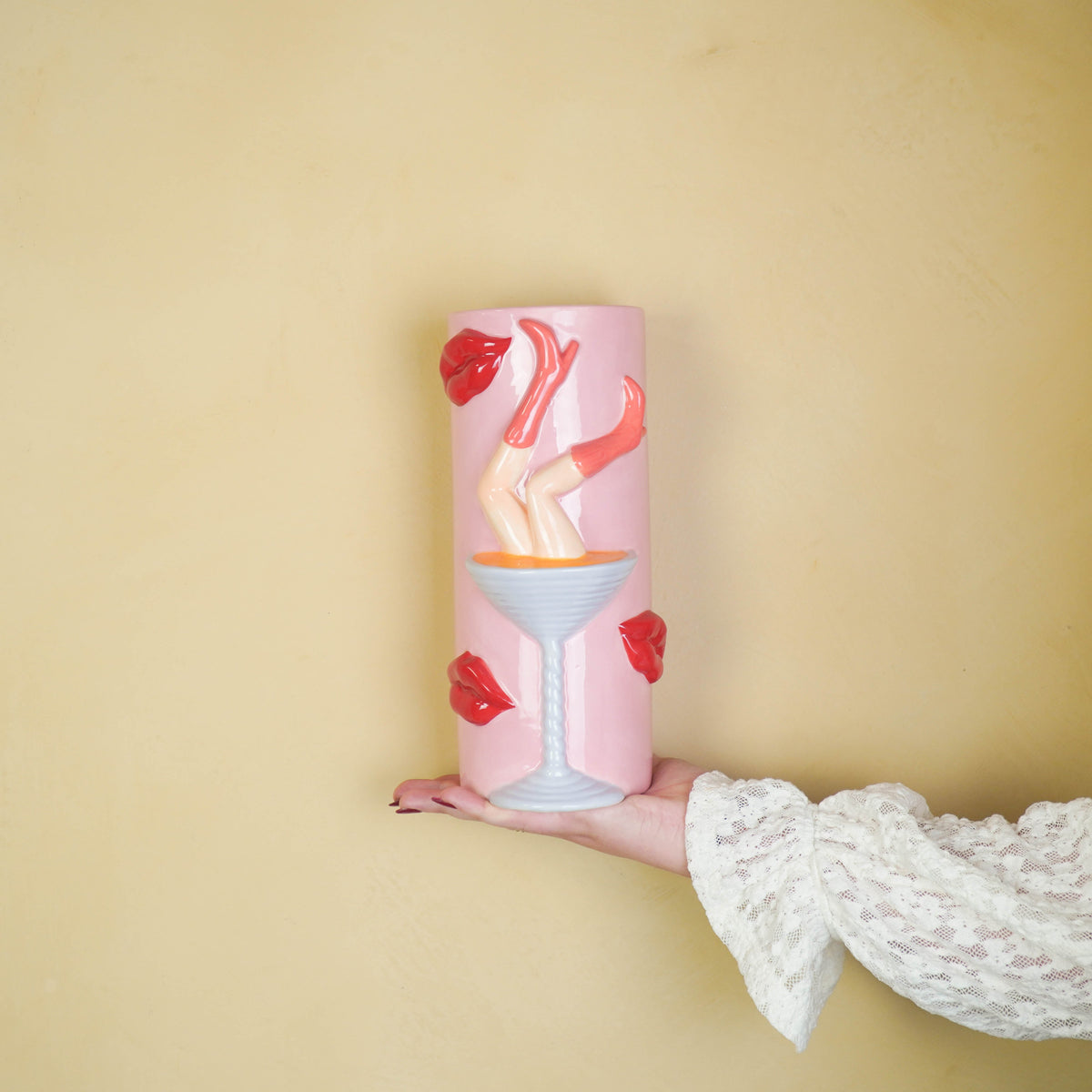 Housevitamin roze vaas cocktail interieur