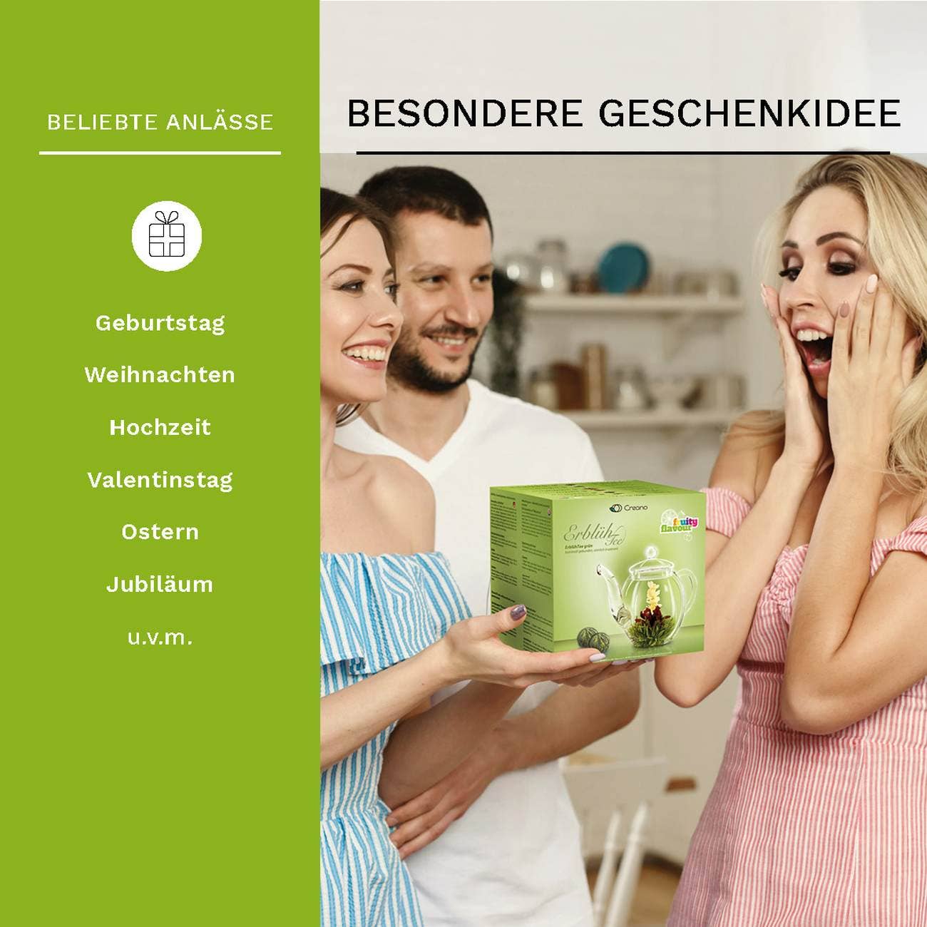 Theebloemen cadeaupakket