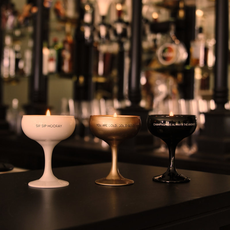 Sojakaars Champagne Coupe My Flame - Champagne Is Always The Answer
