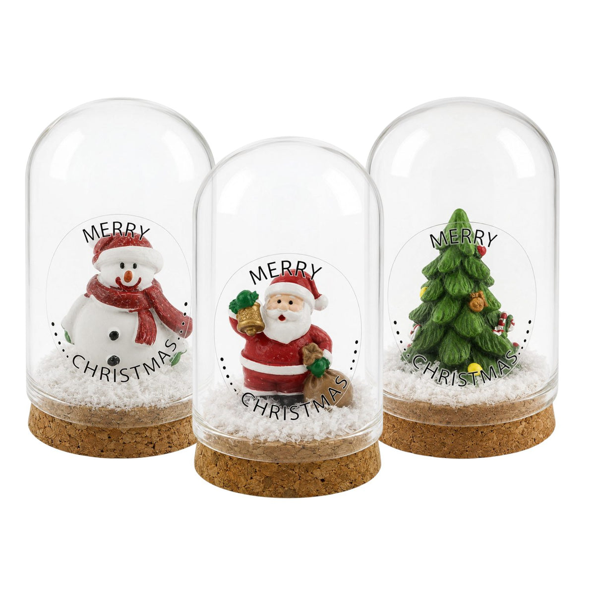 Gifts with a Smile stolpje Merry Christmas sneeuwpop kerstman kerstboom