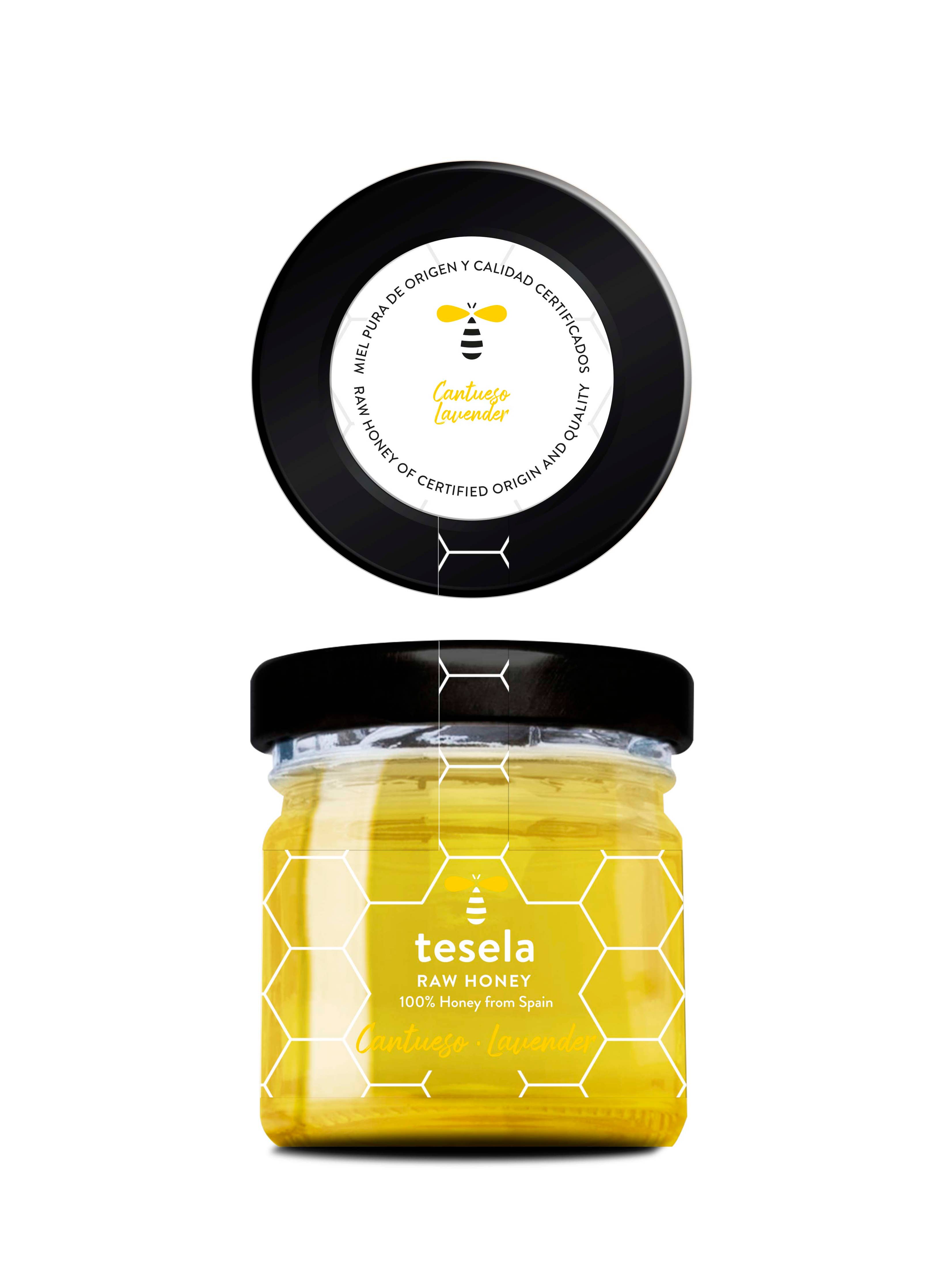 TESELA Natura geschenkset met rauwe honing en bijenpollen Secundaire afbeelding