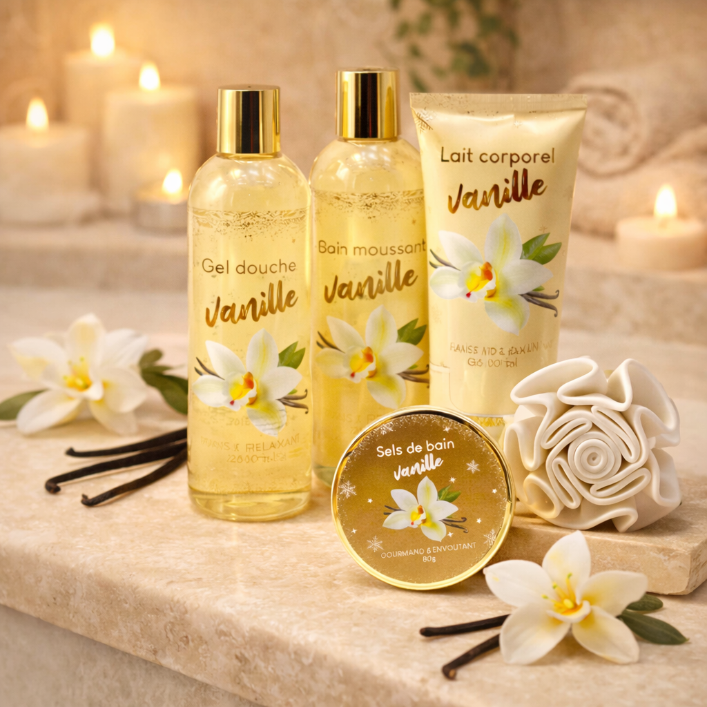 Vanille Badset Gouden Badkuipje French Tendance
