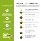 6 Theebloemen Groene Thee Creano in Hartvormige Houten Doos
