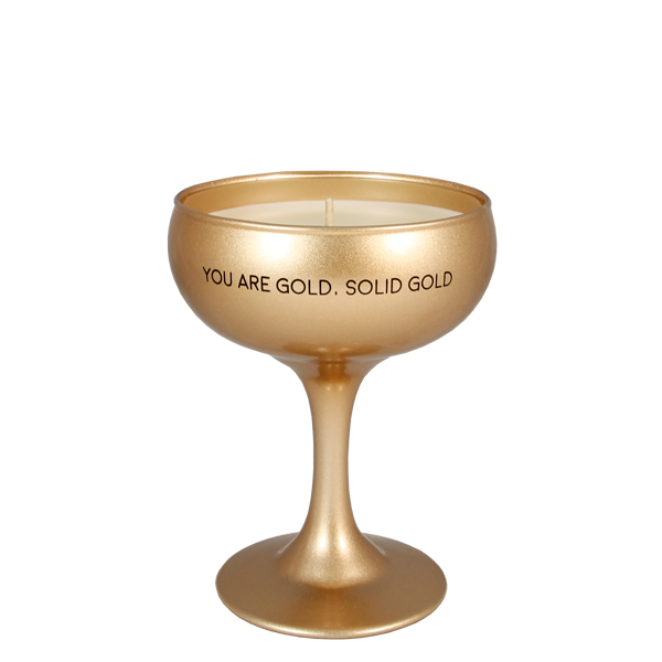 Sojakaars Champagne Coupe My Flame - You Are Gold. Solid Gold