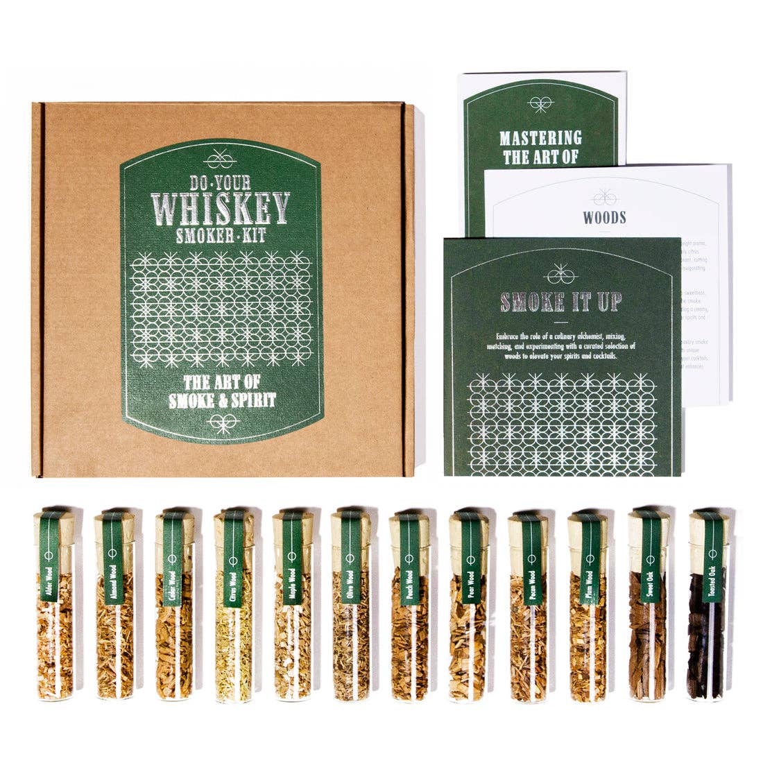 Whiskey houtsnippers set
