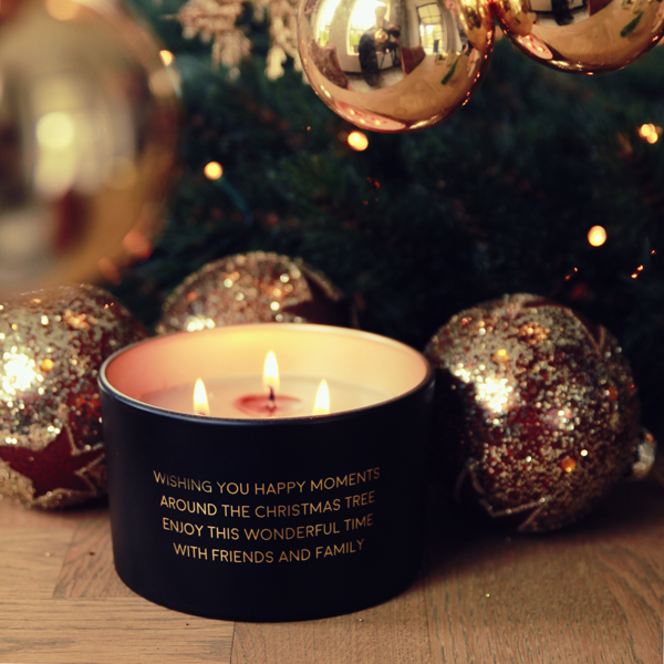Sojakaars Mat Wishing You Happy Moments My Flame - Winter Wood