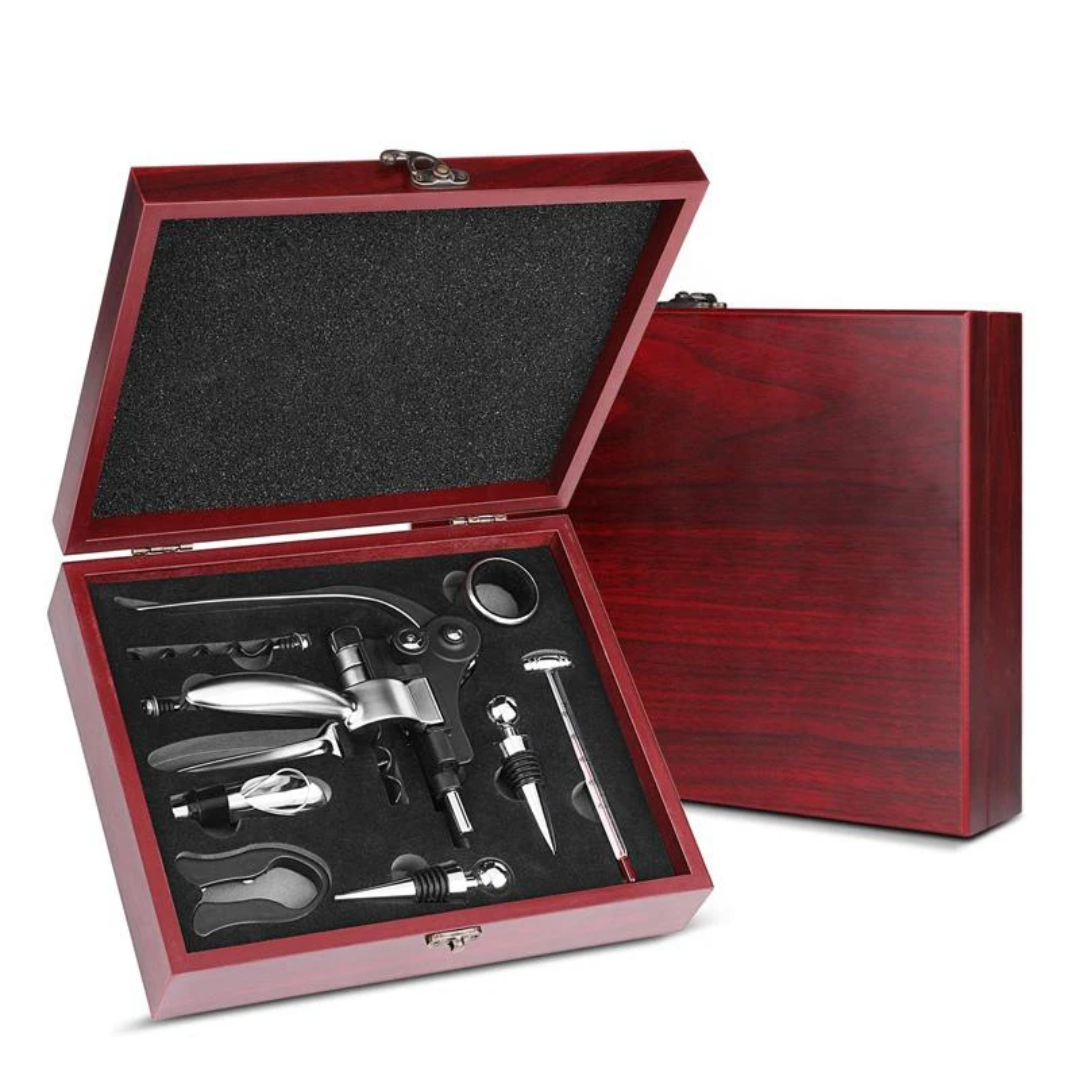 Luxe Sommelier Cadeauset - Houten Kist
