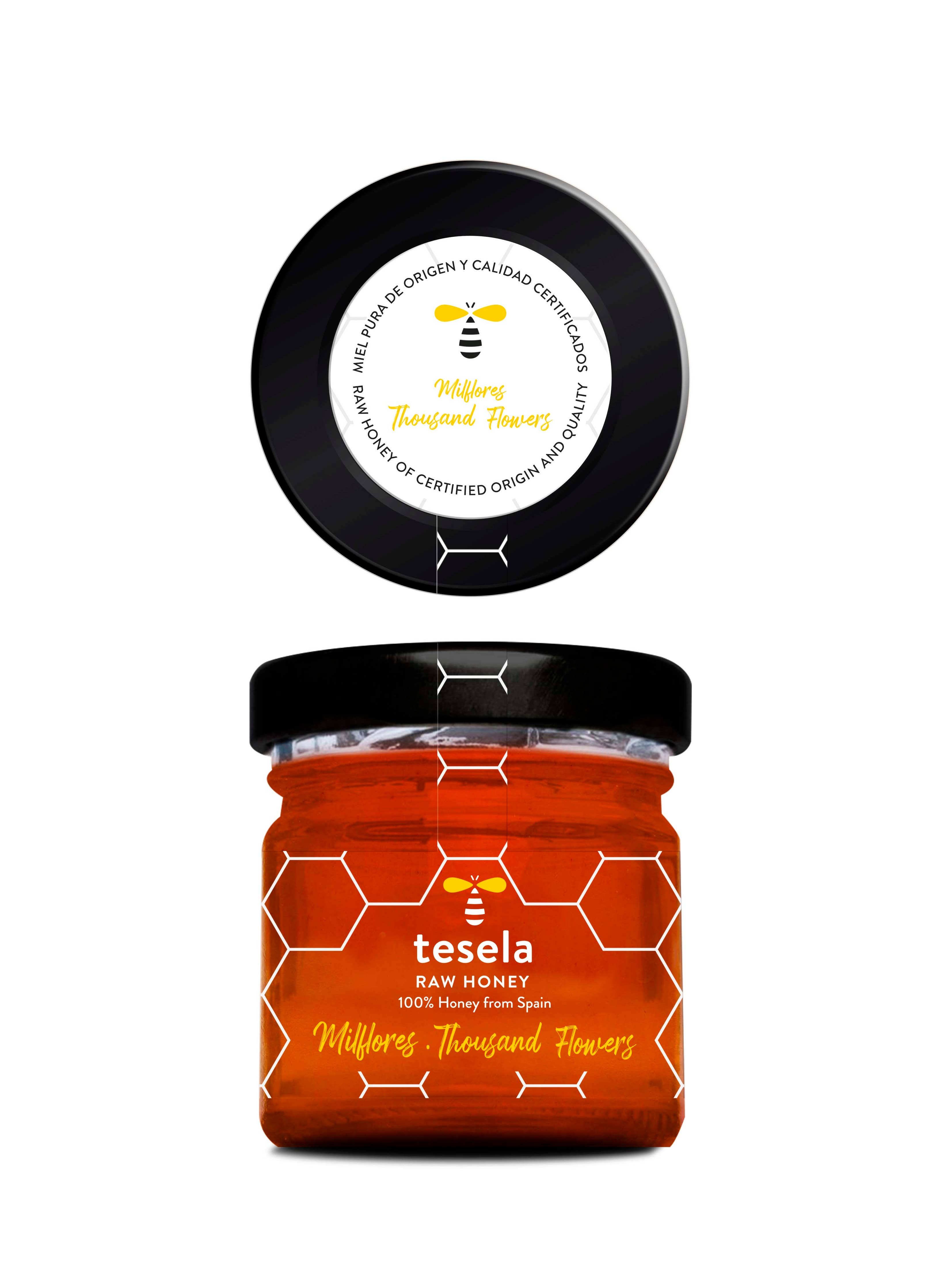 TESELA Natura geschenkset met rauwe honing en bijenpollen