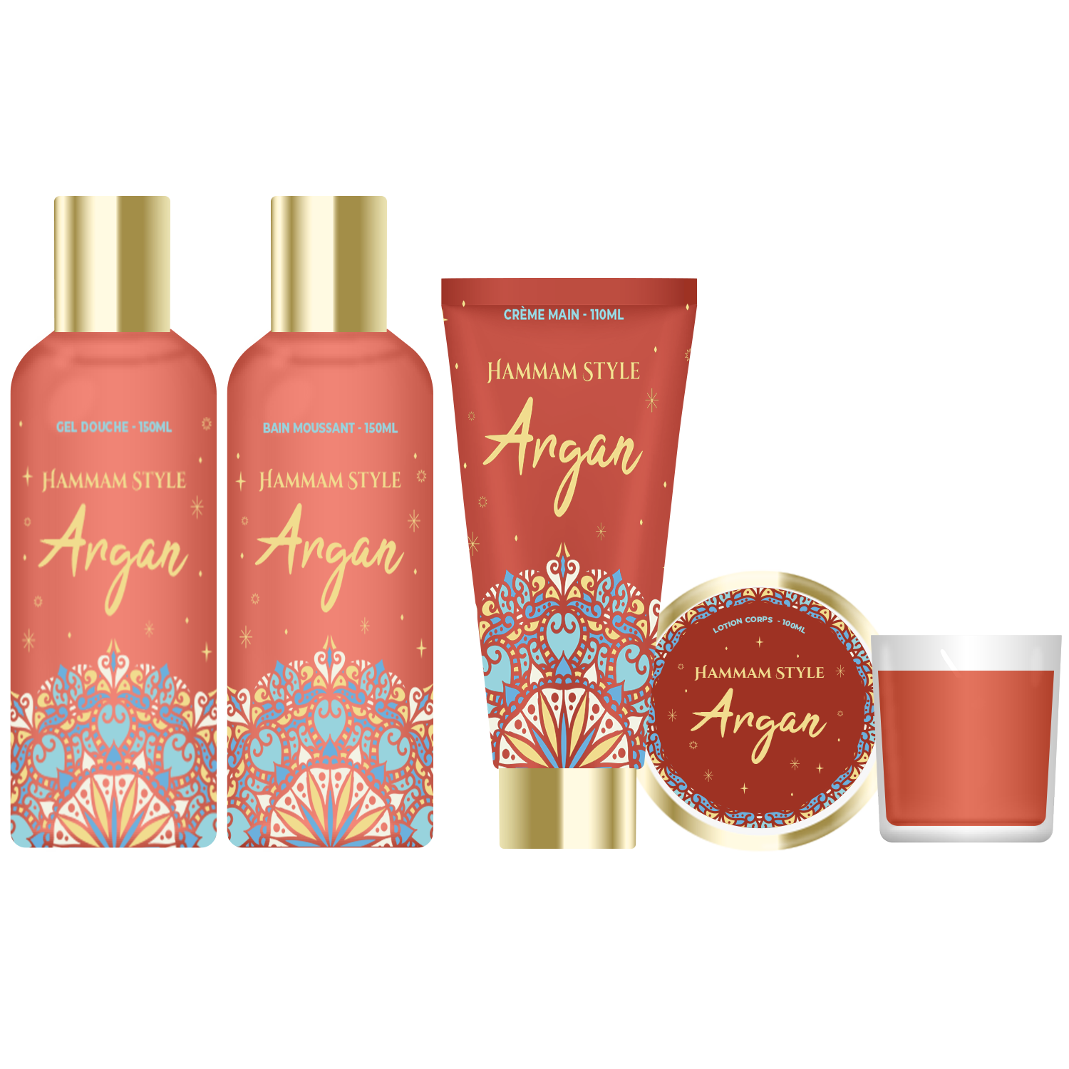 Geschenkset Hammam Lantaarn Argan French Tendance Secundaire afbeelding