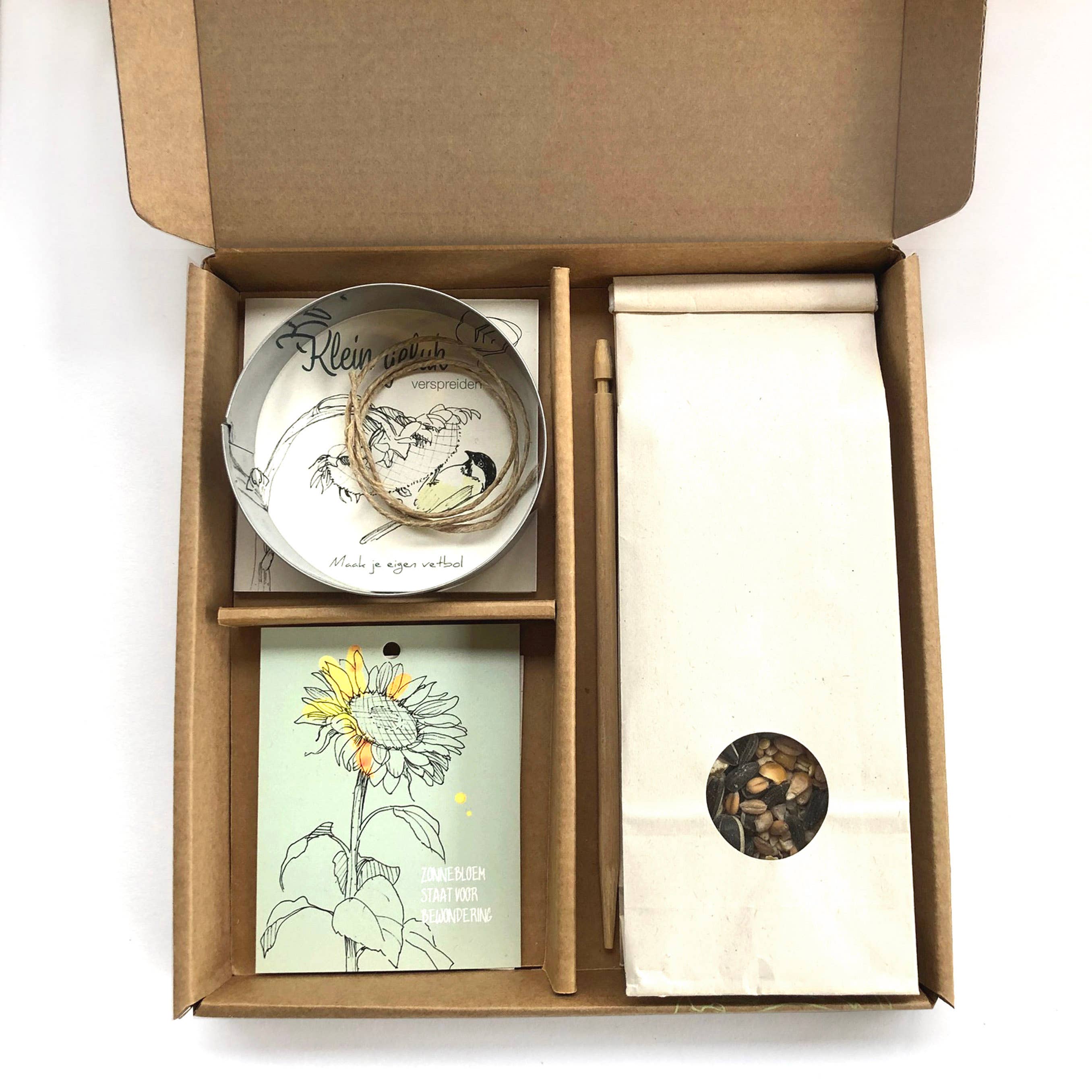Vogel cadeau doosje 'Klein Geluk'