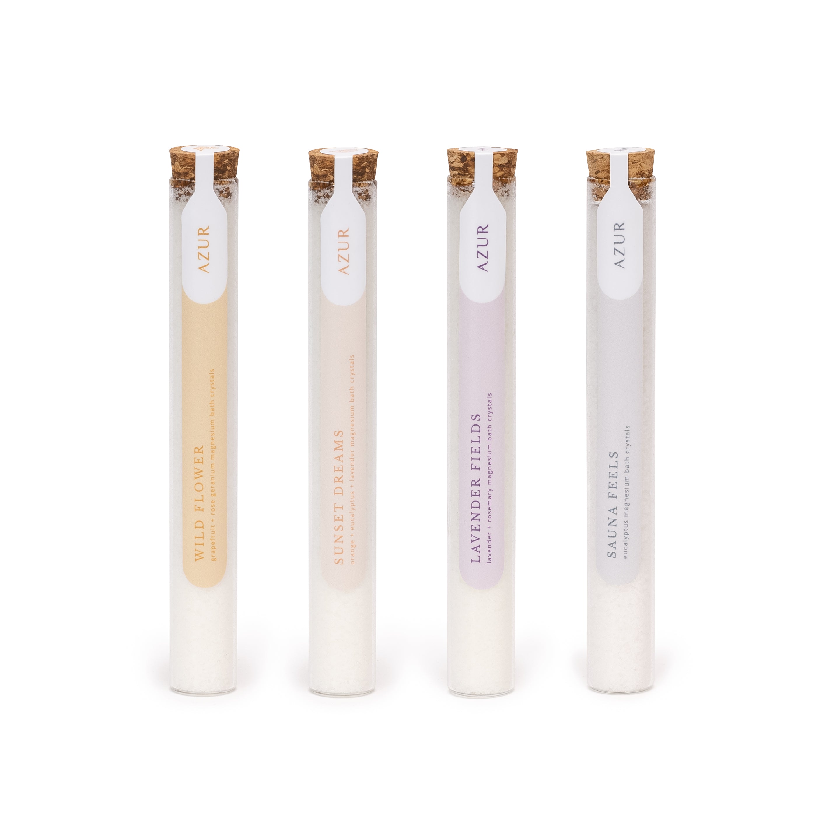 Badzout in glazen buisje