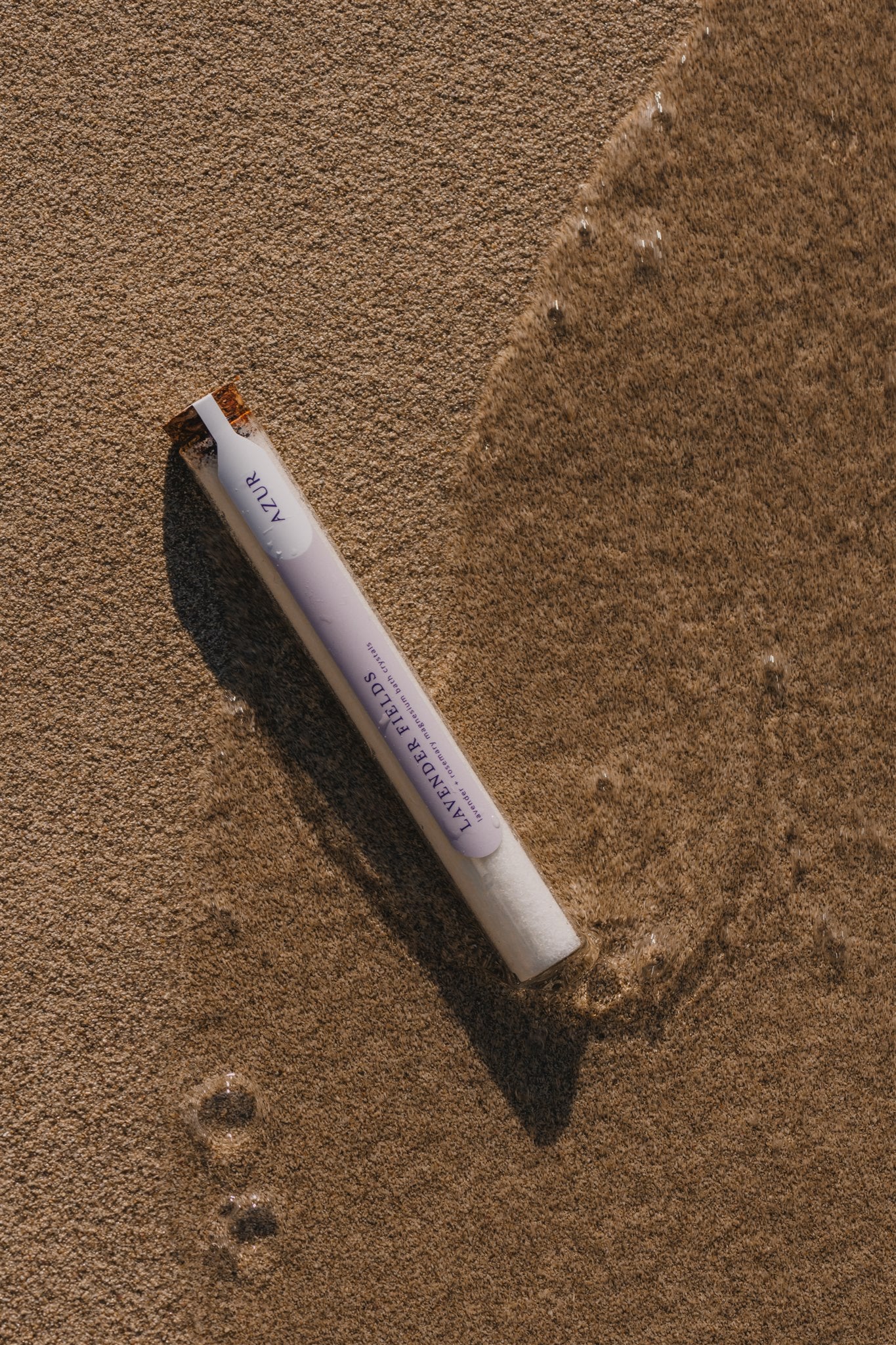 Badzout in glazen buisje