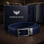 Marduk Style Luxe Leren Riem – Echt Leer  Automatische Ratchet Gesp