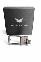 Marduk Style Luxe Leren Riem – Echt Leer  Automatische Ratchet Gesp