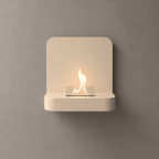 Tenderflame Glow Solo 90 wandhaard beige in interieur