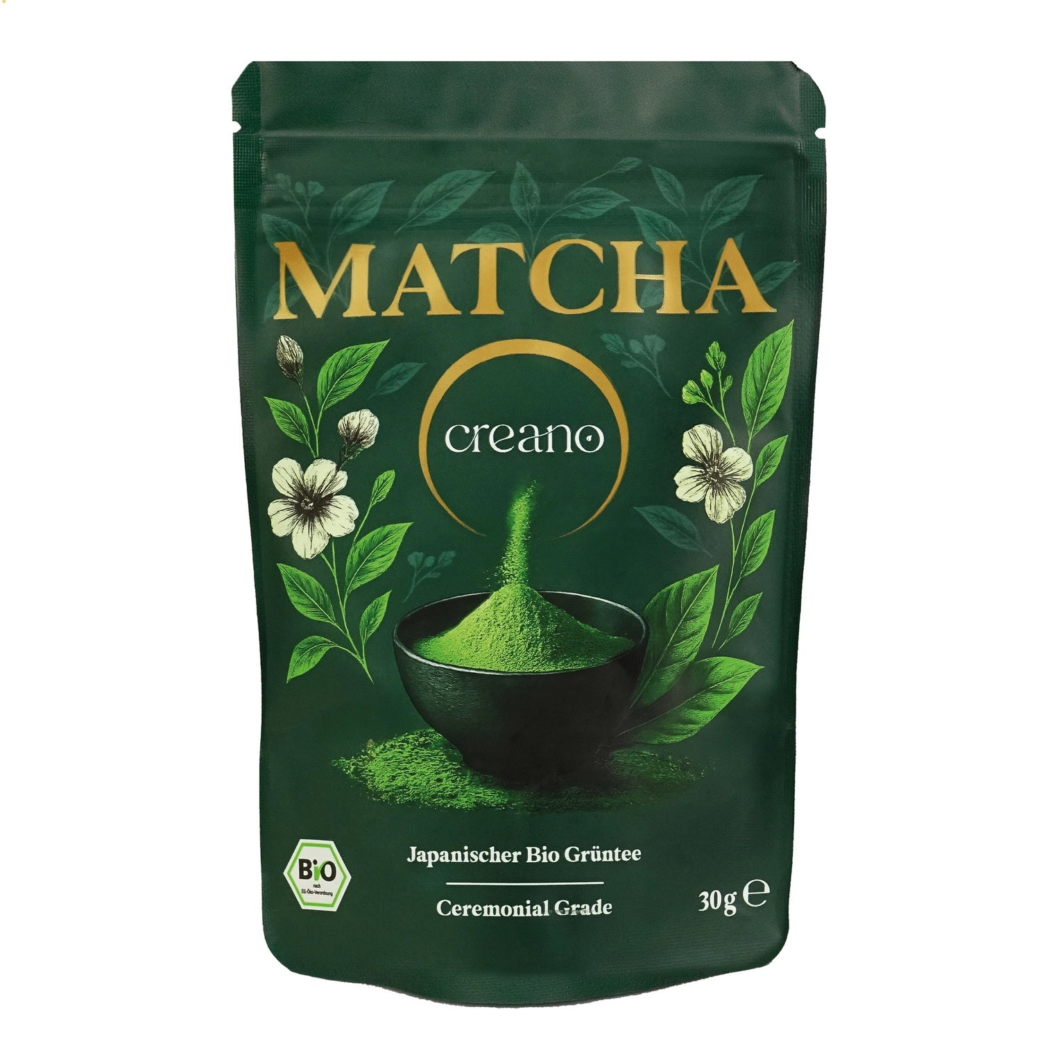 Matcha poeder biologisch Creano 30g of 50g Secundaire afbeelding