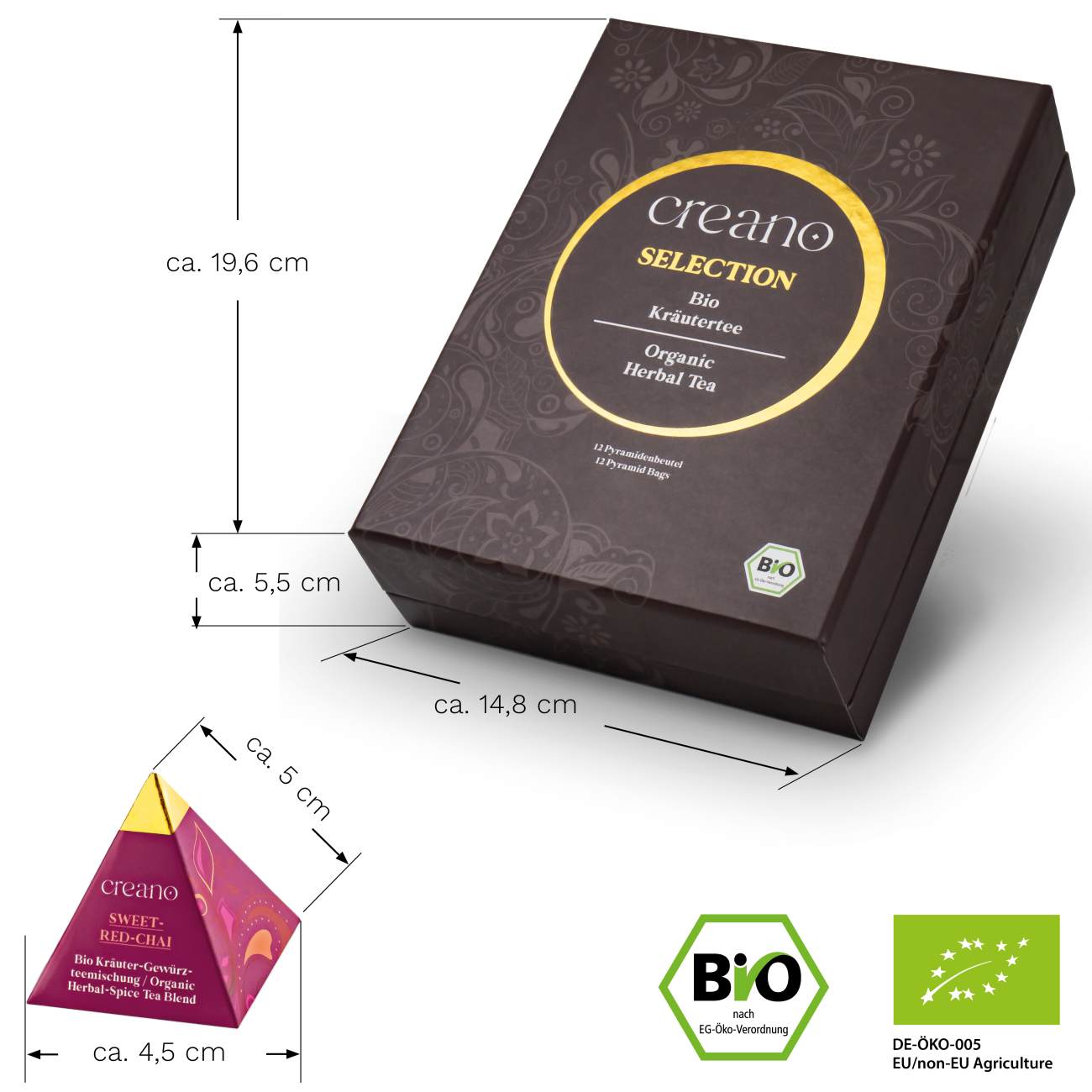 Thee cadeau set biologisch Creano