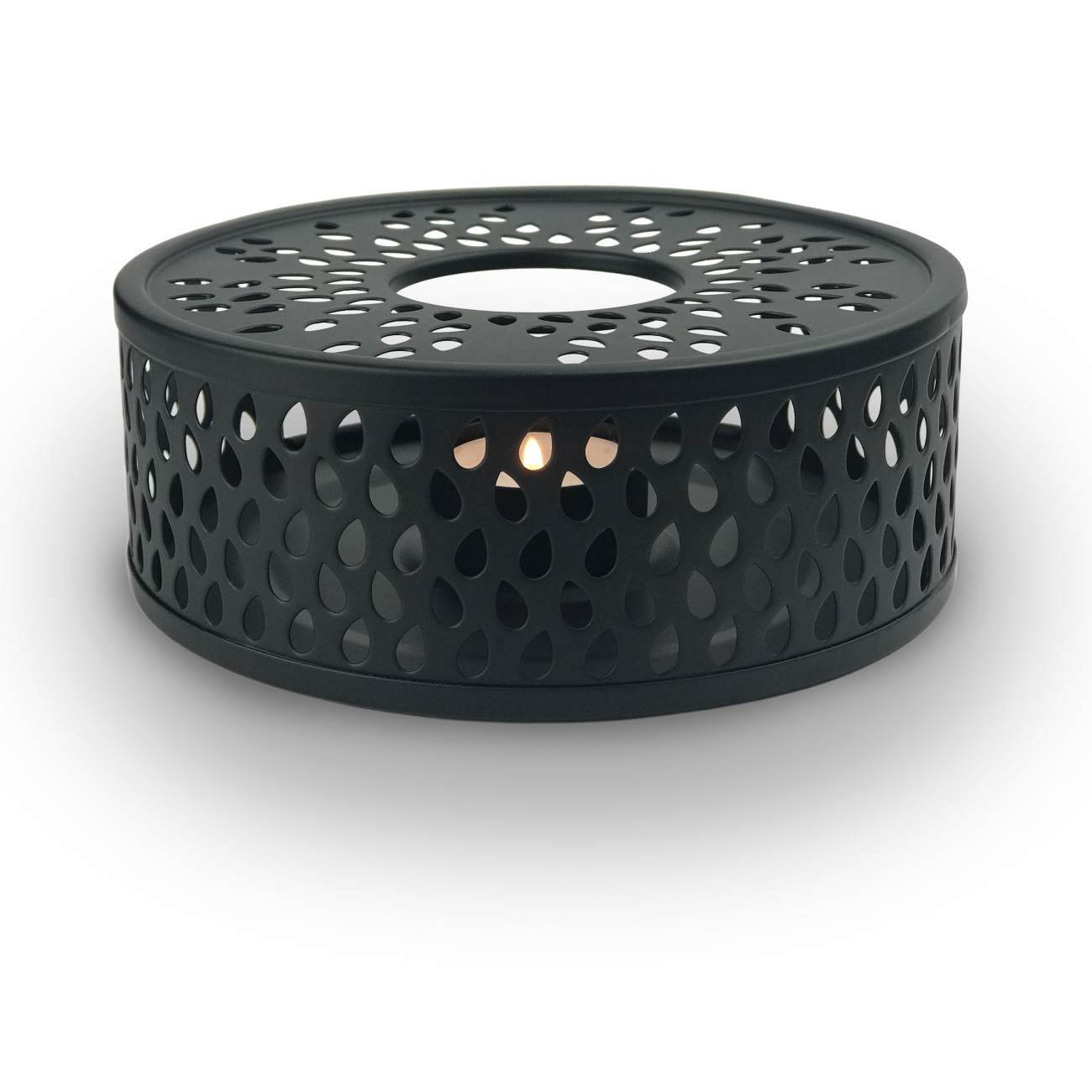 Theepot warmhouder Creano Leaf mat zwart