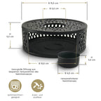 Theepot warmhouder Creano Leaf mat zwart
