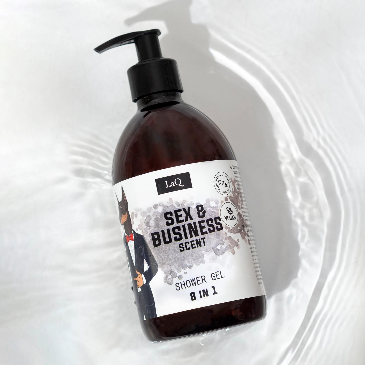 Douchegel mannen LAQ Doberman 8-in-1 500ml