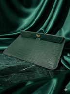 Luxe Laptopcase met Leerstructuur 13 inch (Wine Red Croco)