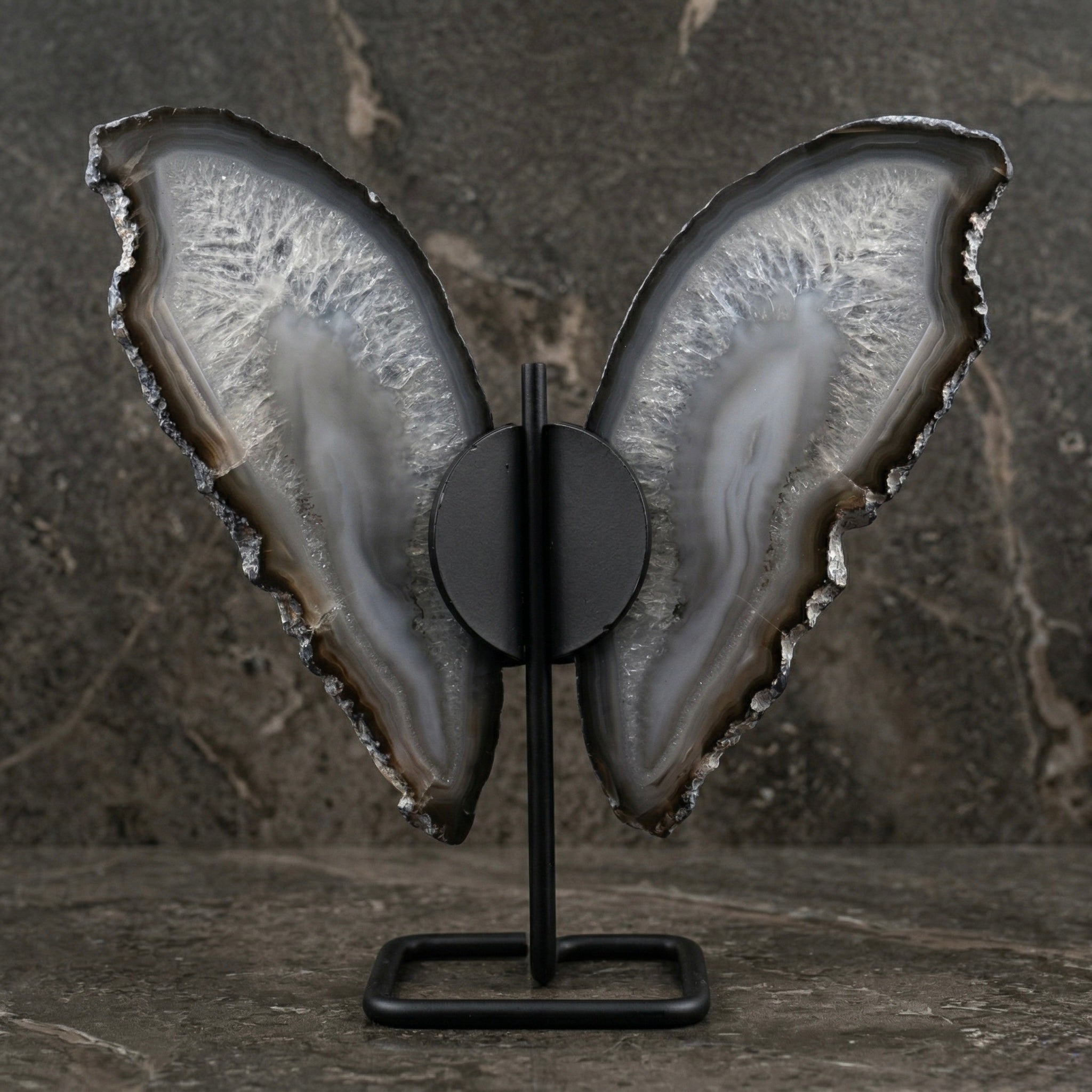 Agaat Vlinder – Natuurlijke Schoonheid en Positieve Energie op Standaard Secundaire afbeelding