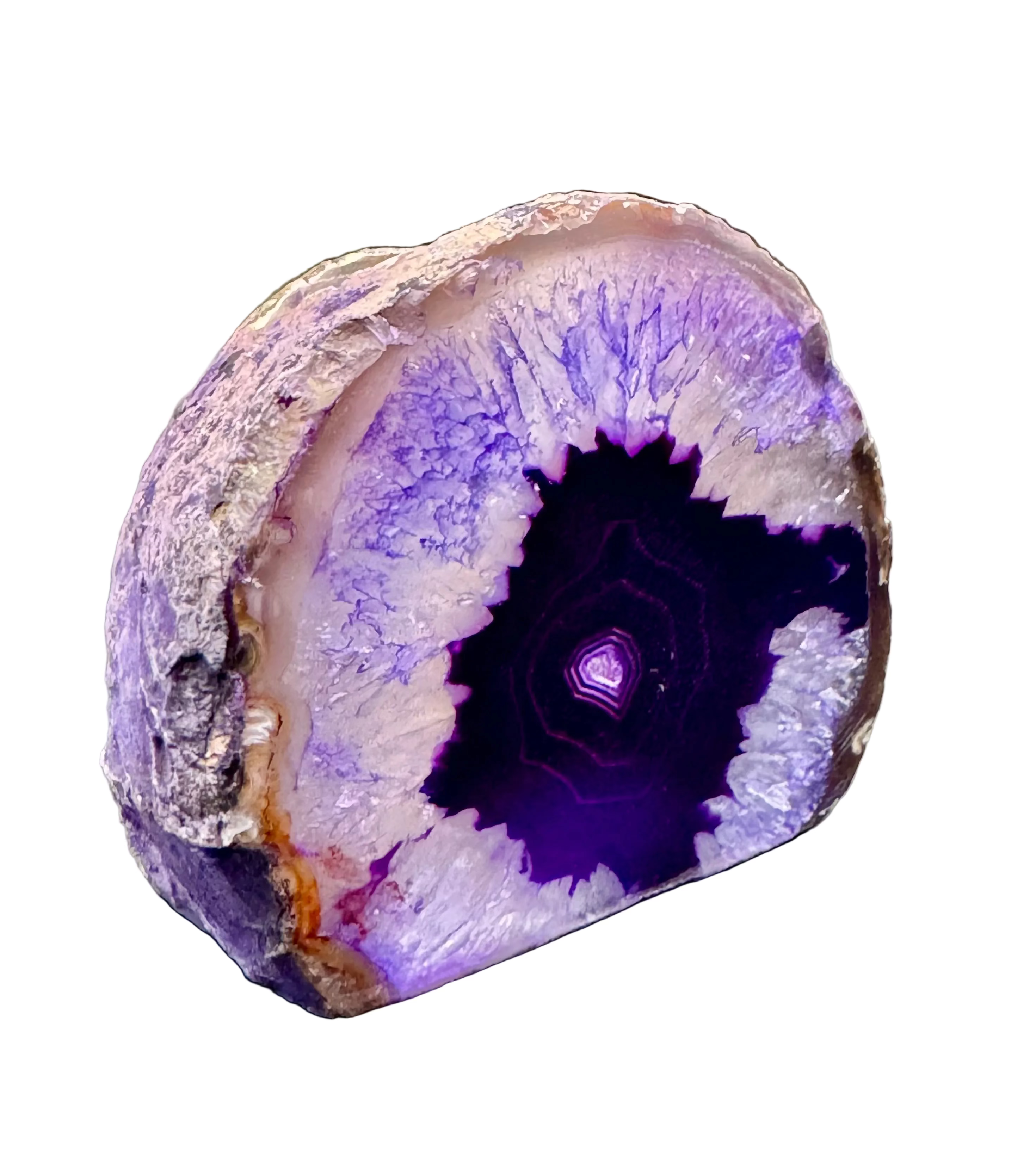 Agaat Theelichthouder – Natuurlijke Schoonheid en Warm Licht Hoofdafbeelding