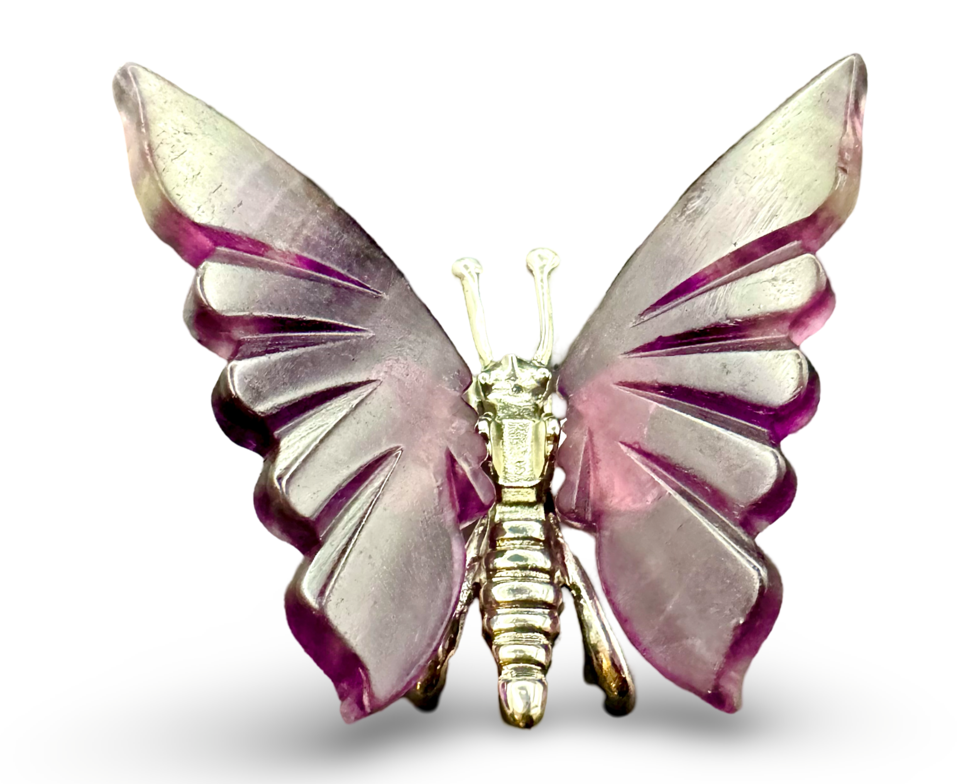 Fluoriet vlinder handgesneden Hunan China Secundaire afbeelding