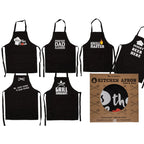 BBQ schort met tekst zwart Cook & Grill