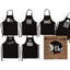 BBQ schort met tekst zwart Cook & Grill