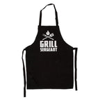 BBQ schort met tekst zwart Cook & Grill