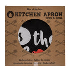 BBQ schort met tekst zwart Cook & Grill