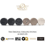 Whiskey cadeau set R.O.C.K.S. met graniet stenen en Palm glas