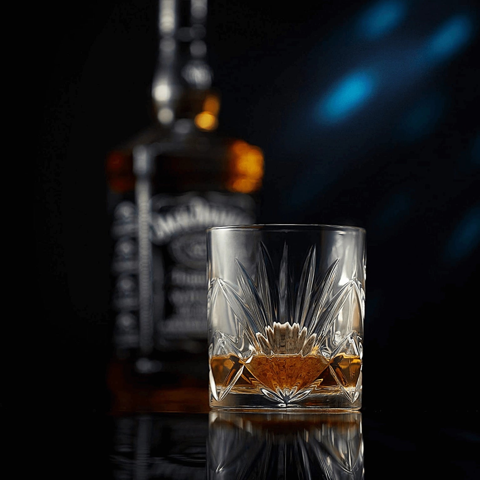 Whiskey cadeau set R.O.C.K.S. met graniet stenen en Palm glas