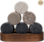 Whiskey cadeau set R.O.C.K.S. met graniet stenen en Reserve glas