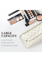 Make up bag vegan leer ruitpatroon 42pops