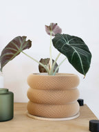 Design houten plantenpot voor binnen 'Bubbles'