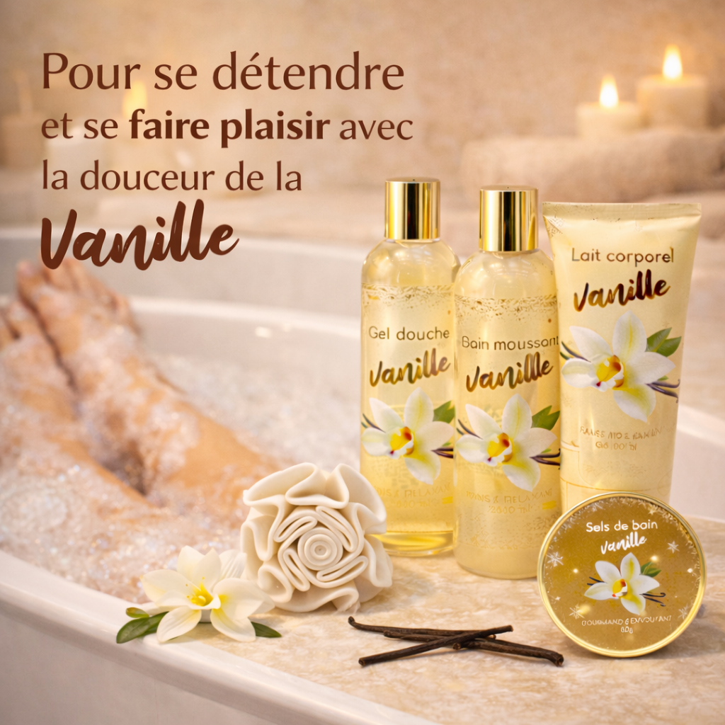 Vanille Badset Gouden Badkuipje French Tendance