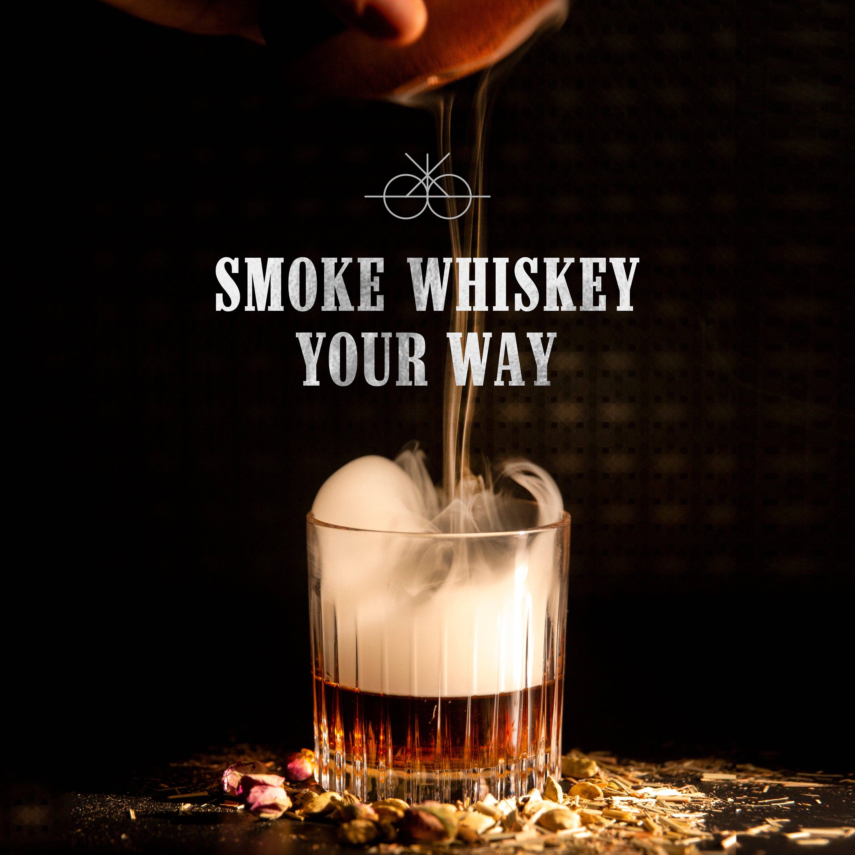 Whiskey houtsnippers set