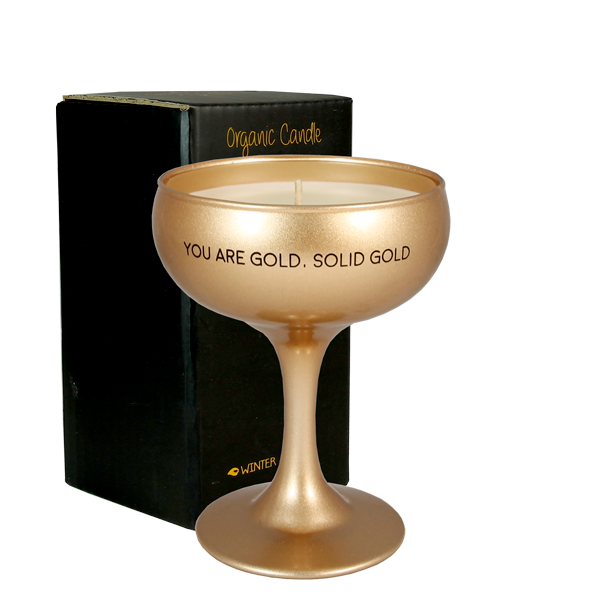 Sojakaars Champagne Coupe My Flame - You Are Gold. Solid Gold