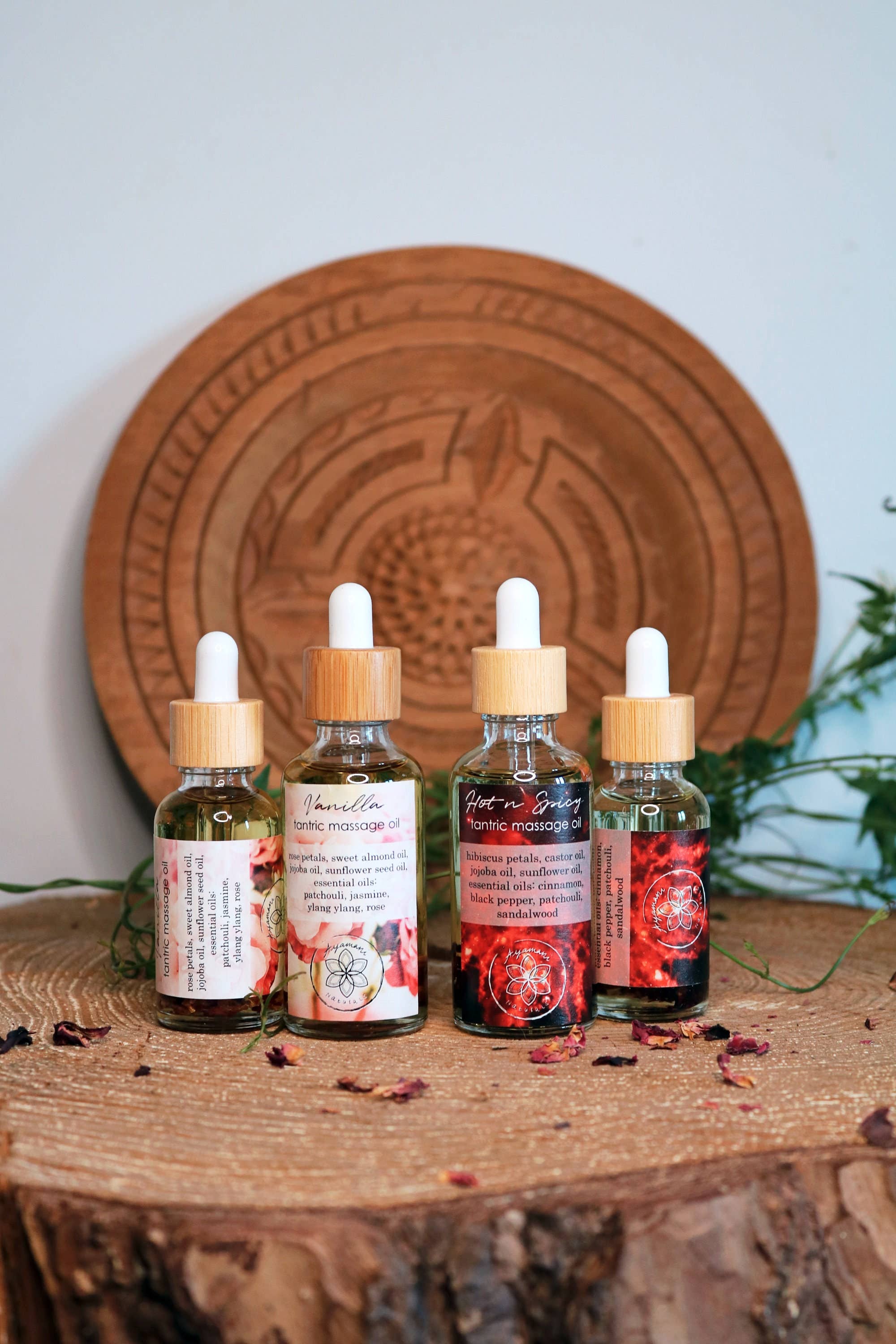 Tantra massage olie set vanilla en hot & spicy