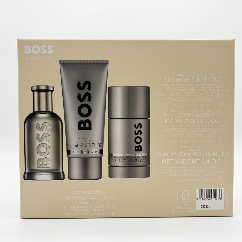 Hugo Boss BOSS Bottled EDP Gift Set 100 ml + Deodorant 75 ml + Shower Gel 100 ml
