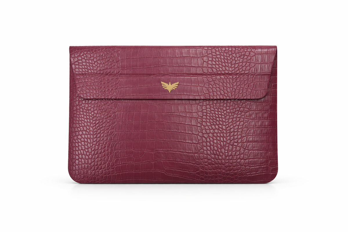 Luxe Laptopcase met Leerstructuur 13 inch en 15 inch