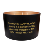 Sojakaars Mat Wishing You Happy Moments My Flame - Winter Wood
