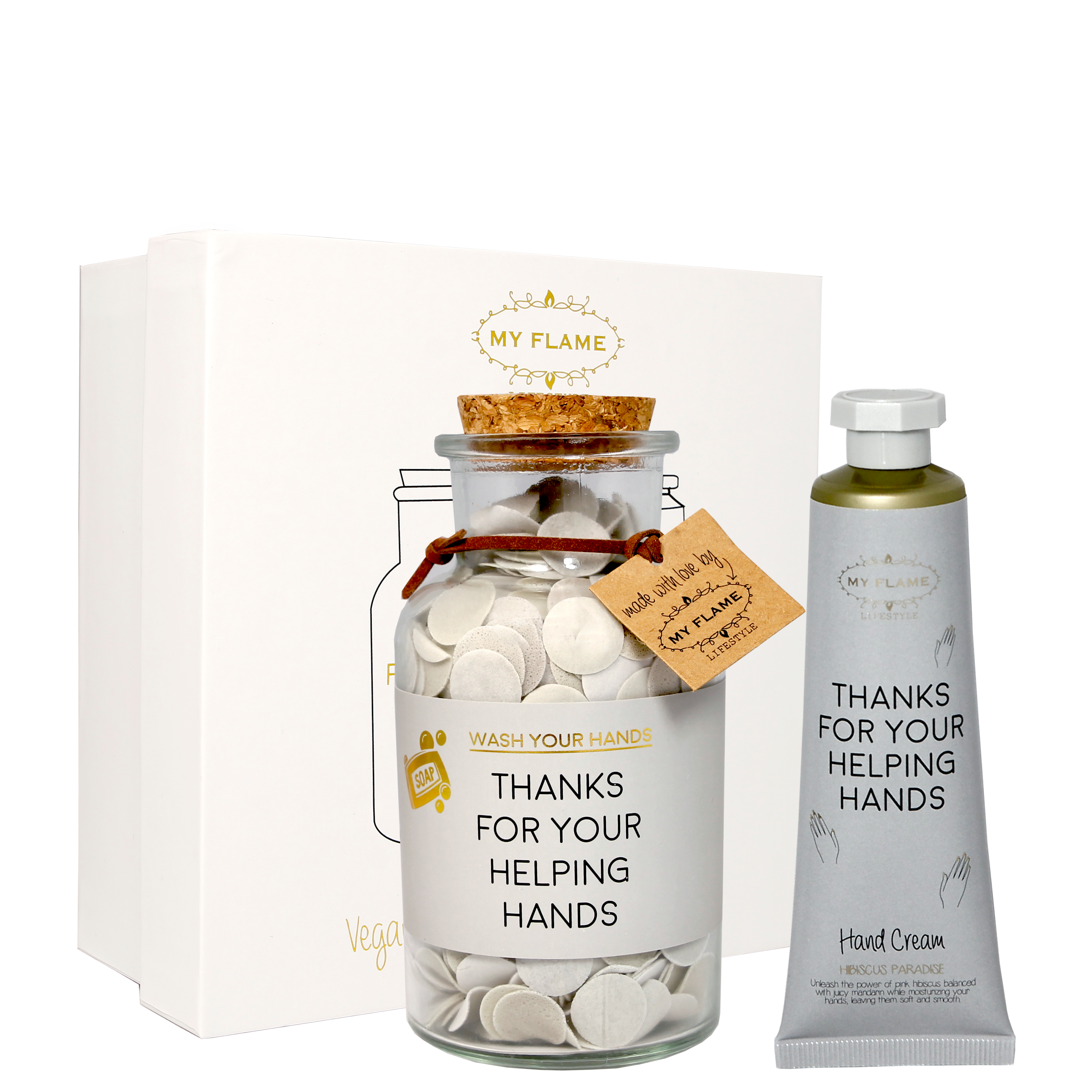 Giftset dames handcrème en zeep My Flame